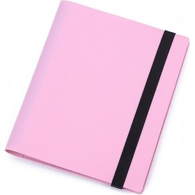 Resim 3 İnç Elastik Düz Renkli Fotoğraf Albümü Büyük Kapasiteli Fotoğraf Yıldızı Kartı Depolama Kitabı, Dahili Kağıt Sayfa Sayısı: 3 İnç 160 Bebek Pembesi 