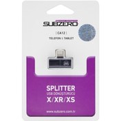 Resim onlinebutik İphone 7 8 X Lightning Splıtter 2in1 Şarj Ve Kulaklık Subzero CA12 