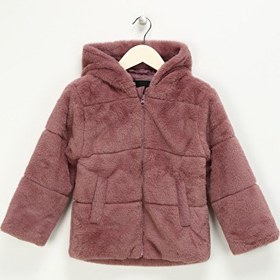 Resim Name İt Gül Kurusu Bebek Mont NMFMOSA FAKE FUR JACKET W HOOD PB 