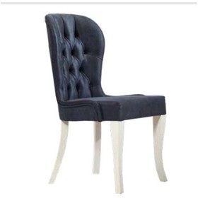 Resim Bengimobilya Sandalye Zus080 Kapitone Sırtlık Model Mavi Ortopedik Oturum Ahşa 