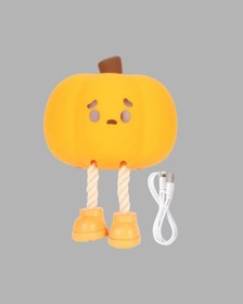 Resim Bfs Dekoratif Pumpkin Gece Lambası Şarjlı Dokunmatik Led Işık Çok Renkli 