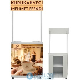 Resim Köşeli Kare Plastik Tanıtım Standı 