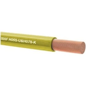 Resim Kablo Yanmaz 1,5 Mm Çok Telli Tek Damarlı Sarı 35 Metre Top 