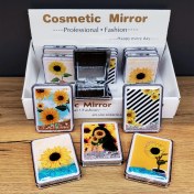 Resim River World Cep Aynası Kapaklı Simli Çok Renkli 