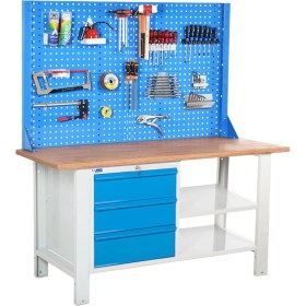 Resim Star Çelik Atölye Çalışma Tezgahı (1600 x 720 x 830-930/1844 mm) 