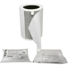 Resim Fresh Air Filter 10 Adet Xiaomi Smart Purifier 4 Lite Ile Uyumlu Filtre Üstüne Uyumlu Gümüş Iyonlu Elektrostatik Toz Tutucu Ön Filtre 