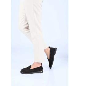 Resim Bestello Bağcıksız Toka Detaylı Termo Taban Hakiki Deri Loafer 338-7086 Kadın Ayakkabı 