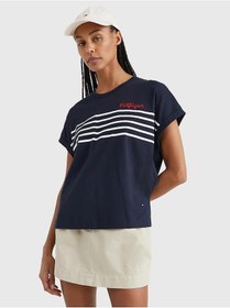 Resim Tommy Hilfiger Rlx Stripe Emb C-nk Ss 