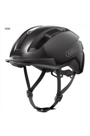 Resim EMİNMOTOR PURL-Y Yetişkin Şehir Elektrikli Bisiklet Kaskı - Shiny Black 