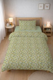 Resim Evmila Minik Çiçekler Desenli Nevresim Takımı - 160x220cm Nevresim +50x70cm Yastık Kılıfı+90x190cm Çarşaf 