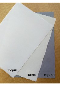 Resim As Perde Panama Kalın Kumaş Stor Perde 