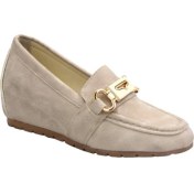 Resim Prego Termo Kaymaz Taban Toka Detaylı Içten Dolgu Topuk Günlük Kadın Ayakkabı Bej 