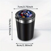 Resim Dashanshop 1 Adet Disney Mickey Araç Küllüğü - Kapaklı Ve Sıçrama Önleyici Metal İçlik - Kolay Temizlenir 