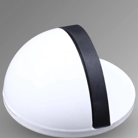 Resim Nzb (5 Adet) Yarımay Kapı Stoperi Tamponu Kendinden Yapışkanlı Kapı Stopu Beyaz 