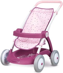 Resim Smoby Baby Nurse Chulli Pop Oyuncak Bebek Arabası Pembe-Mor 254003 