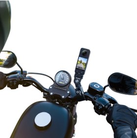 Resim Genel Markalar Motorcycle Mount Bundle (YENİ VERSİYON) / Action Invisible Selfie Stick 24film 