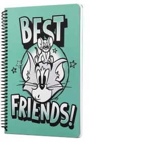 Resim TOM AND JERRY BEST FRIENDS SPIRALLI DEFTER YESIL 
