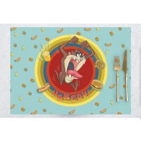 Resim Adawall Home Tazmania Monster Kumaş Amerikan Servis 4'lü Set 35x5 Çok Renkli 