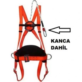 Resim Vento Paraşüt Tipi Emniyet Kemeri Bel Destekli Ce Li Kanca Dahil 