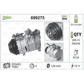 Resim VALEO 699275 Kompresör Audi Skoda VW 