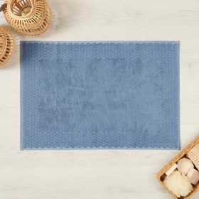 Resim Soley Leda Ayak Havlusu - Mavi - 50x70 cm 