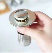 Resim Cloud011 1 Adet Banyo Lavabo Tıkacı Kıl Tutucu Ve Süzgeçli 