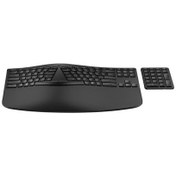 Resim 960 Ergonomik Kablosuz Klavye Siyah 7E755AA HP