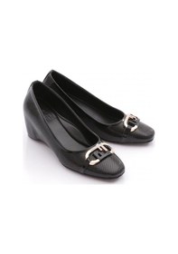 Resim Dgn 24364 Kadin Metal Aksesuarli Dolgu Topuklu Ayakkabi 24364-2428-R1534 