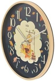 Resim Slim Bilge Çocuk Odası Duvar Saati - Lacivert - 30 Cm 