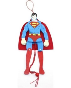 Resim Ahşap Sallanan Süperman Figürü 