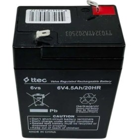 Resim Ttec 6V 4.5AH Güç Yedekleme Aküsü 