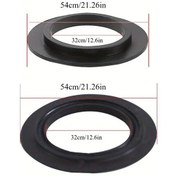 Resim Hightower 2 Adet Siyah Lavabo Tıkacı Conta O-ring, 32mm İç 54mm Dış, Sızdırmaz 