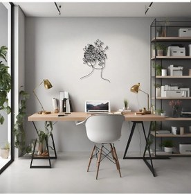 Resim Metal Dekor Çiçek Kadın Flower Woman Metal Duvar Tablosu Soyut 