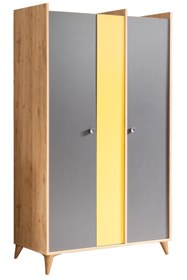 Resim Setay Tarz Genç Odası - 3 Kapılı Dolap, Karyola, Komodin, Masa 