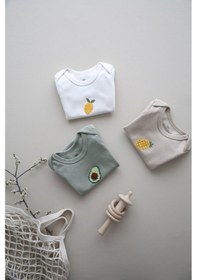 Resim Oh La La Koala 3lü Nakışlı Çıtçıtlı Kısa Kollu Body Zıbın Model 3 Beyaz 