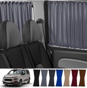 Resim Oto Pandami Citroen Berlingo 2.nesil 2008-2018 Uyumlu Gri Raylı Oto Perde Takımı 