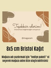 Resim Quun Mağazanıza Özel Teşekkür Kartı 100 adet 