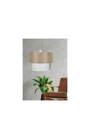 Resim Vivense EVLİGHT DEKO PASTA 25'LİK KAHVERENGİ BEYAZ SARKIT AVİZE 