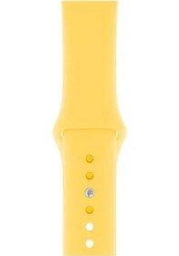 Resim Apple Watch Uyumlu Silikon Kordon Sarı 