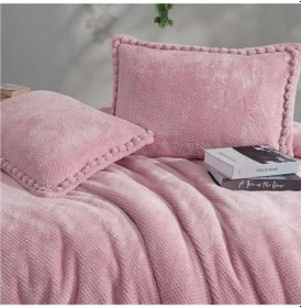 Resim Clasy Wellsoft Ponpon Detaylı Yatak Örtüsü Seti Tek Kişilik Masse 180 X 240 Pudra 