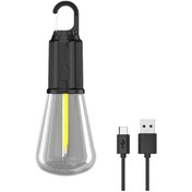 Resim Rustik Taşınabilir Şarjlı Tasarruflu Ampul 10w Led Lamba Type-c Şarj Askılı Asma Aydınlatma T020 48 