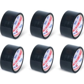 Resim Nuga 45 mm x 40 mt Siyah Koli Bandı 6 Adet 