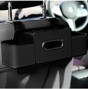 Resim Dashanshop Braıdol Sırtlık Organizatörü Siyah Abs Saklama Kutusu Çift Bölmeli Ayarlanabilir Kancalar 