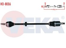 Resim KOMPLE AKS SAĞ ON HONDA CIVIC VIII 1.6 A-T UZUNLUK 912mm 2005-2012 