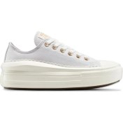 Resim Converse A15494C Chuck Taylor All Star Move Platform Frills Sneakers Açık Gri Kadın Spor A 