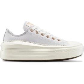 Resim Converse A15494C Chuck Taylor All Star Move Platform Frills Sneakers Açık Gri Kadın Spor A 