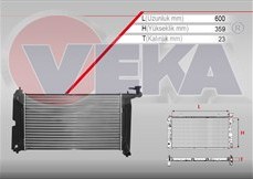 Resim TOYOTA COROLLA 02-07 SU RADYATÖRÜ MANUEL GEÇME (VEKA) 