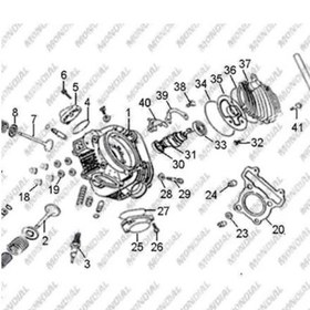 Resim Atv Md250 Md250-X Silindir Kapağı Çıplak Or. 