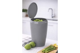 Resim Primanova 6 Lt Banyo Mutfak Tezgah Üstü Çöp Kovası - Gri 
