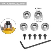 Resim Hombey Milling Cutter Aksesuarı: Üst-aşağı Pivot Rol, 4.76x12.7mm, 5 Adet, Hassas Kesim, Dayanıklı Malzeme, Kolay Kurulum 